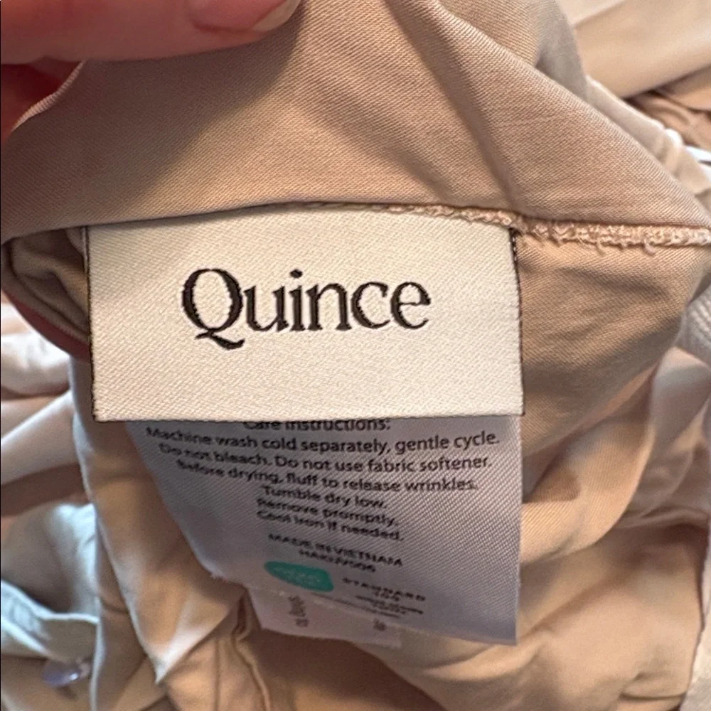 QUINCE Bamboo Duvet Cover King/Cal King Sand
